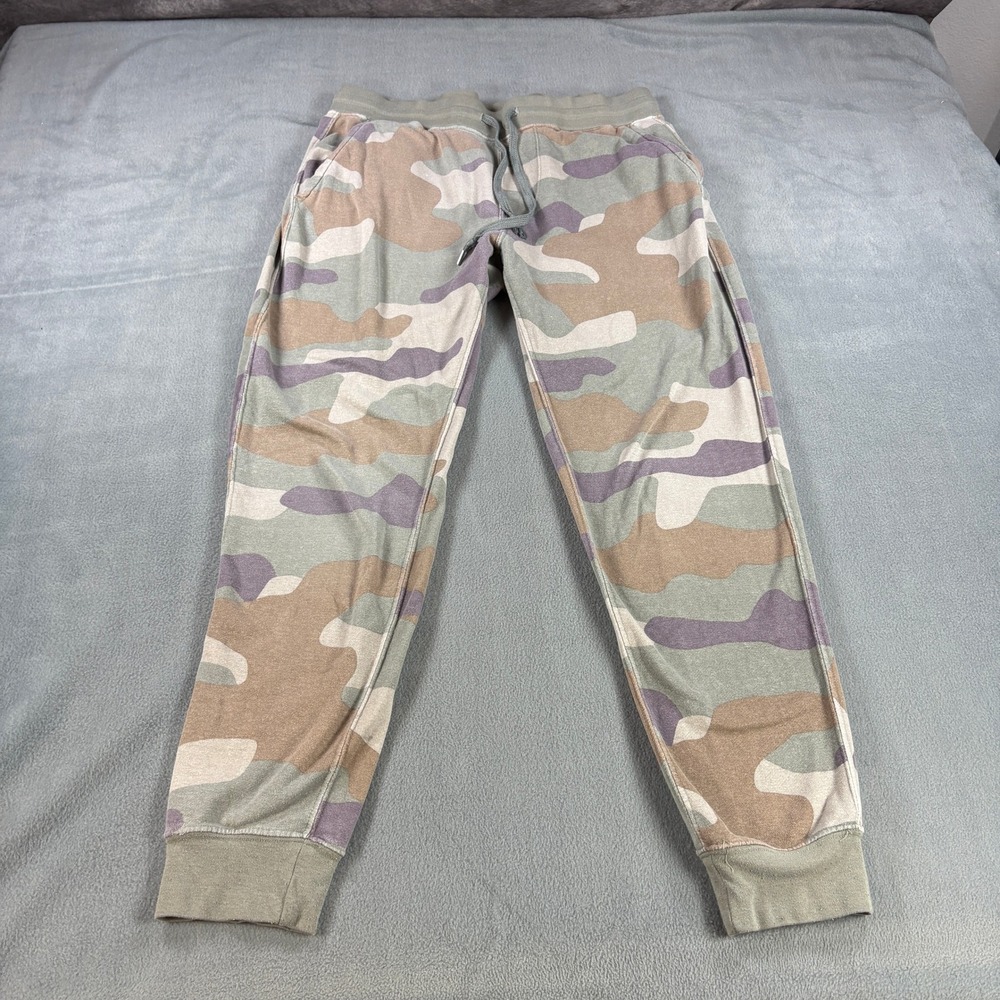 No Boundaries Mens Camo Joggers Green Tan Purple L 36-38 13503 Camouflage Pants - Picture 2 of 6